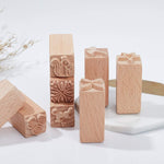 Outil potier, tampons en bois, blocs d'impression naturels